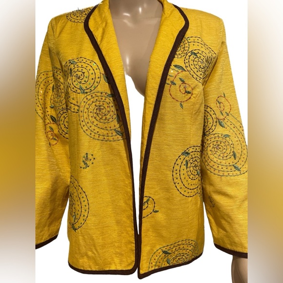 SILKLAND Woman Silk Short Cardigan Size L - Picture 2 of 4